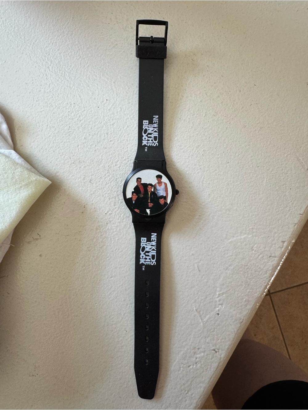 New Kids on the Block Black Logo Watch